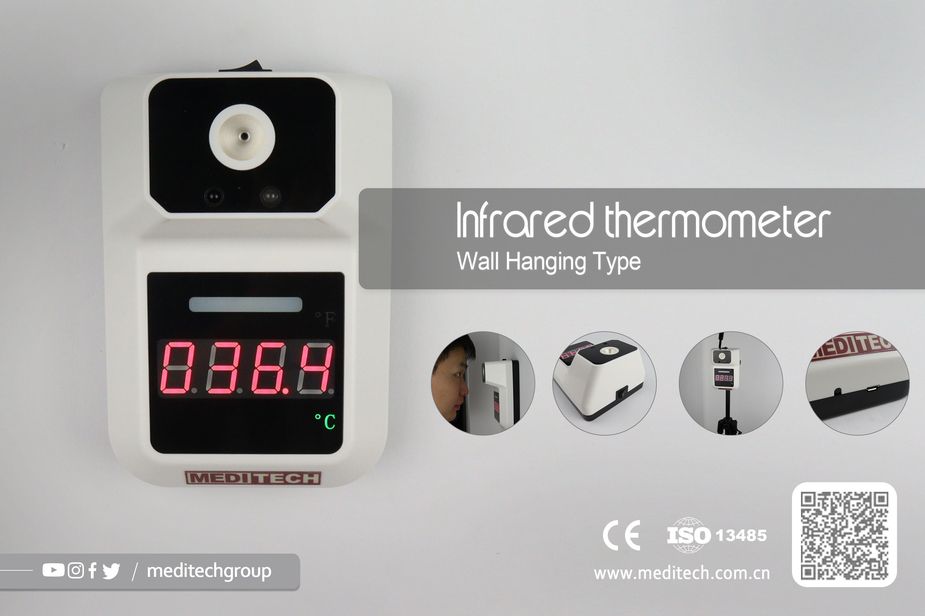 Wall-Mounted Infrared Thermometer