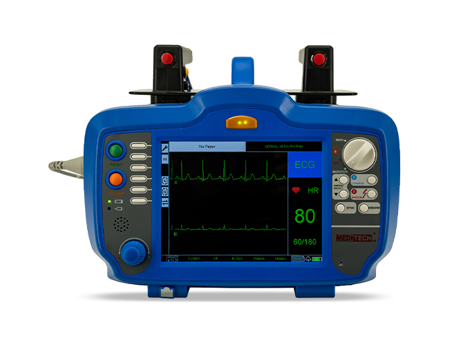 Biphasic defibrillator monitor